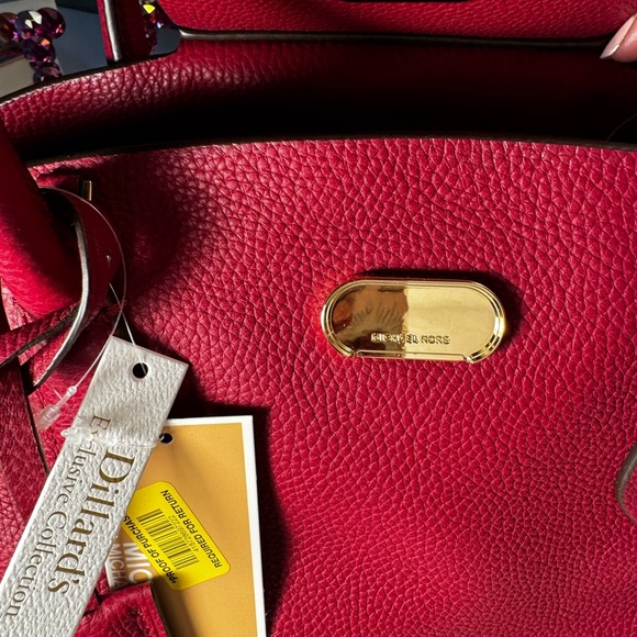 Michael Kors Cherry Red Satchel - Picture 6 of 9
